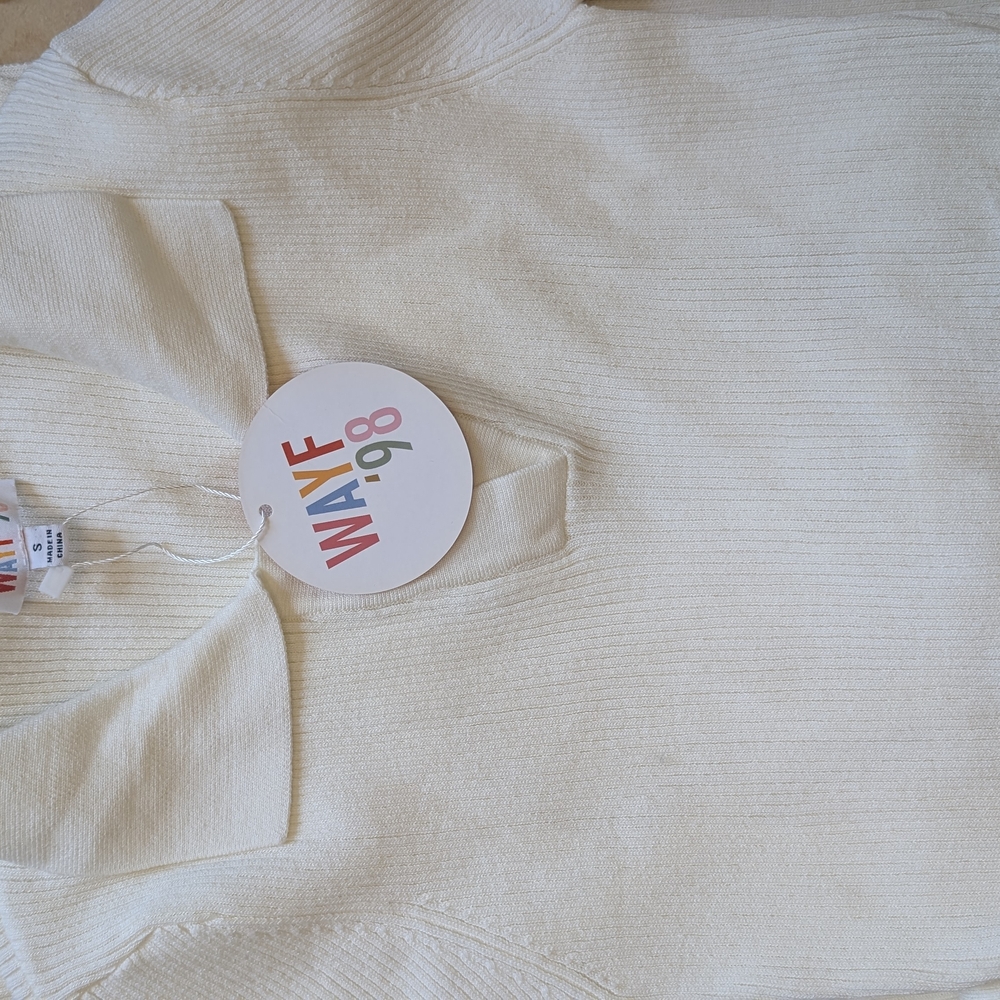 Wayf White Ribbed Dress - Picture 4 of 5